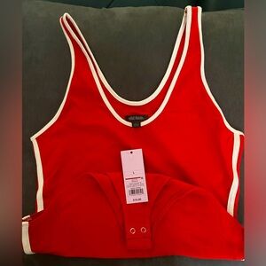 Wild Fable Red/White Bodysuit